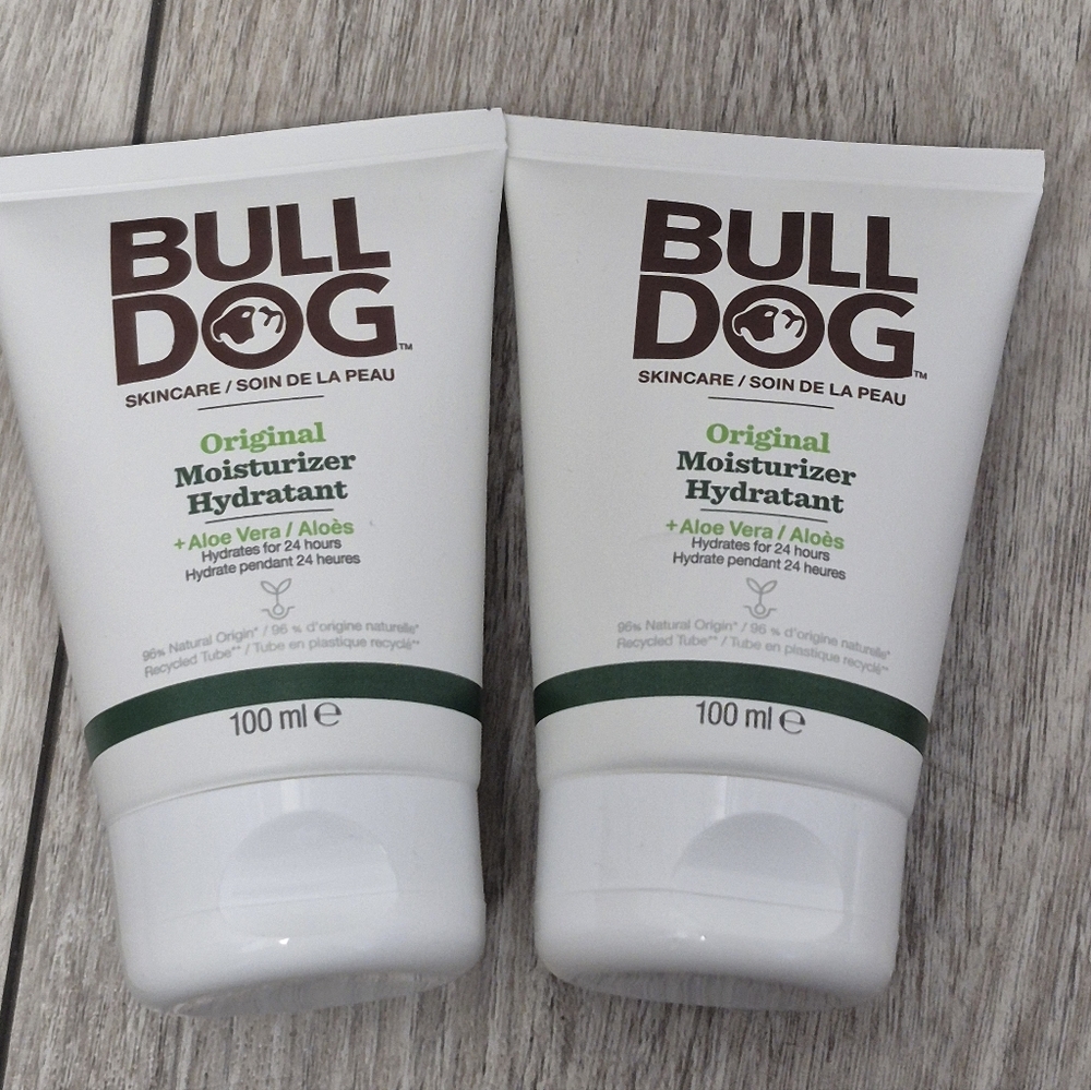 Lot Of 2 New Bulldog Original Moisturizer With Aloe Vera. For Men. 100ml X 2
